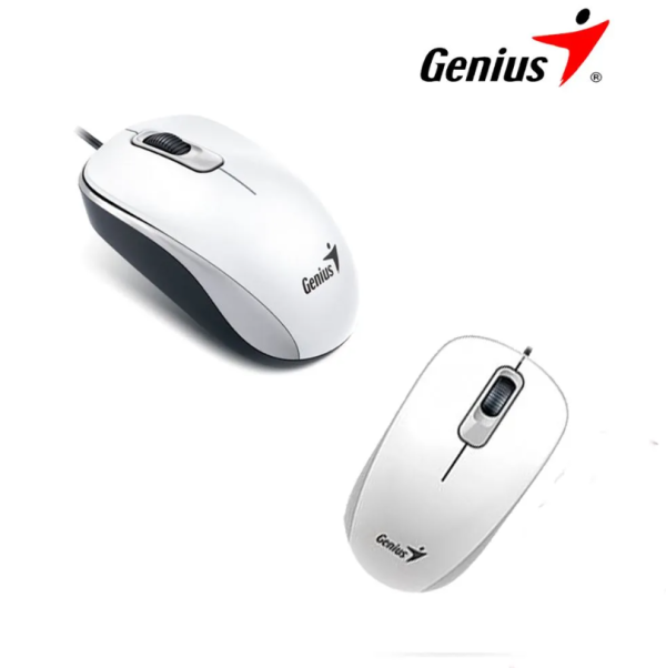MOUSE GENIUS DX-110 USB OPTICO 1000 DPI WHITE (PN 31010116102)