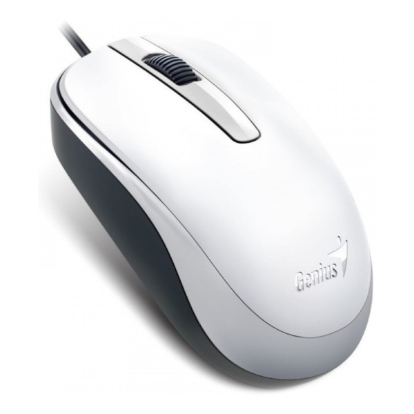 MOUSE GENIUS DX-110 USB OPTICO 1000 DPI WHITE (PN 31010116102)