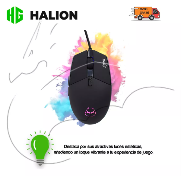 MOUSE GAMER SPIRIT HA-M428 6400DPI