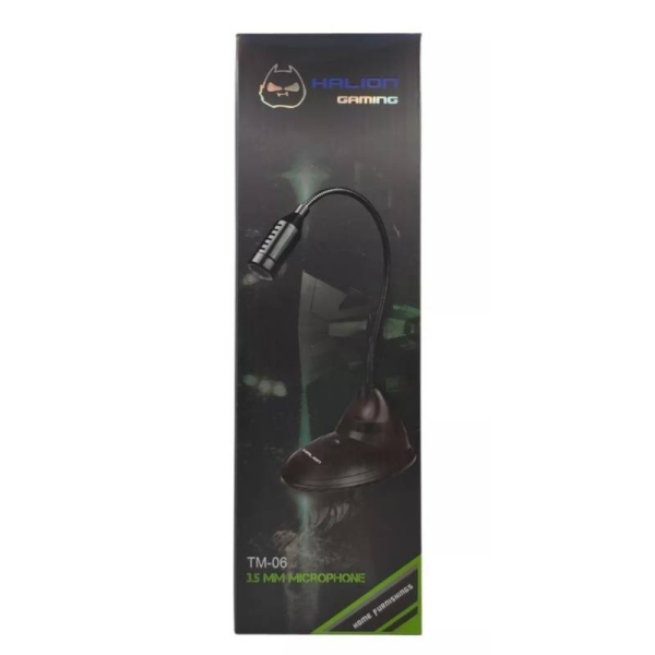 MICROFONO DESKTOP HALION TM-06 NEGRO PLASTICO