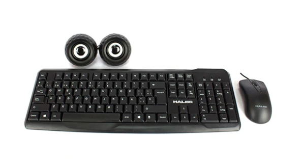 KIT TECLADO MOUSE PARLANTE 3 EN 1 HALION HA-KIT45