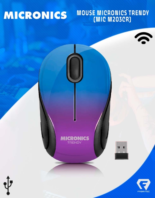 TRENDY MIC M203CR MOUSE WIRELES MICRONICS