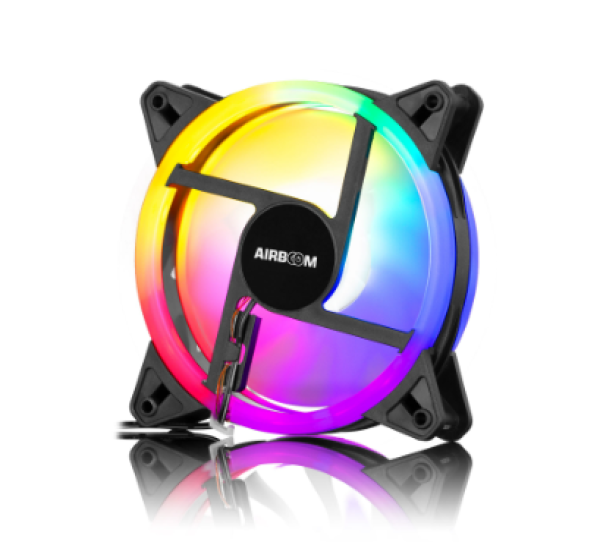 COOLER PARA CASE TIPO AUREOLA DOBLE HALO RAINBOW MOD: AB 111