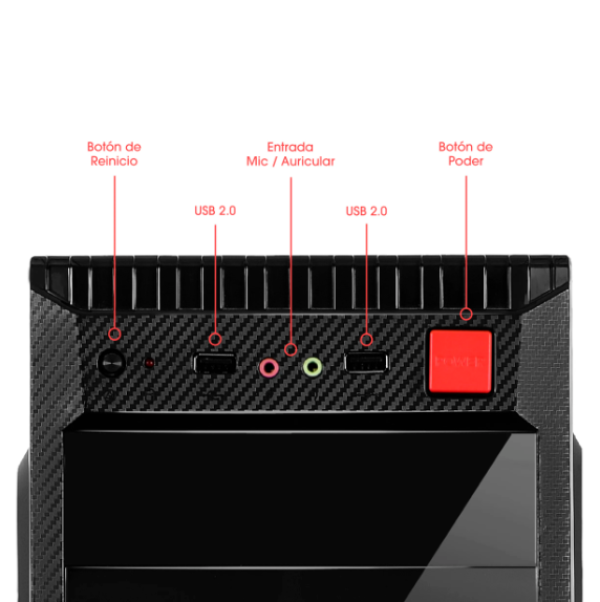 CENTURY CYB C215 GABINETE 230W 8CM FAN CYBERTEL