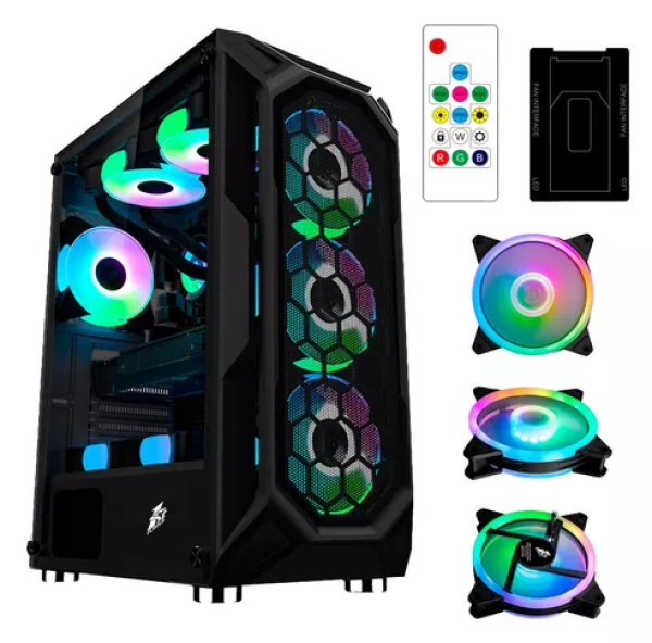 CASE 1STPLAYER X6 ( X6 ) NEGRO   S/ FUENTE