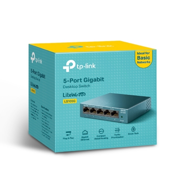TP LINK 5-DESKTOP SWITCH PORT GIGABIT LS105G