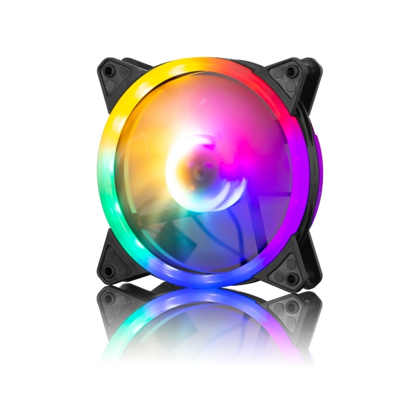 AUREOLA AB111 DOUBLE HALO RAINBOW VENTILADOR PARA CASE GAMER AIRBOOM