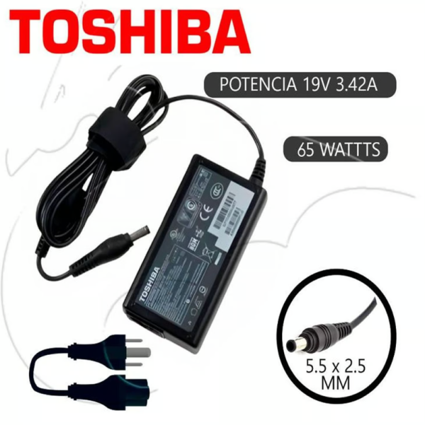 CARGADOR GENERICO TOSHIBA - 19V 3.42A - 65W
