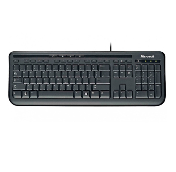 TECLADO MICROSOFT WIRED 600 KEYBOARD MULTIMEDIA BLACK USB