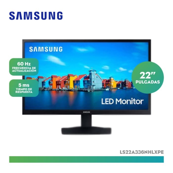 MONITOR SAMSUNG VA MOD. S22A336 HDMI/VGA 60HZ 6.5MS  22"