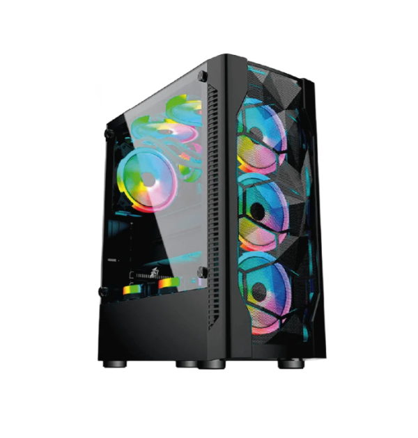 CASE 1ST PLAYER DK-D4 BLACK, RGB FAN X3 12CM