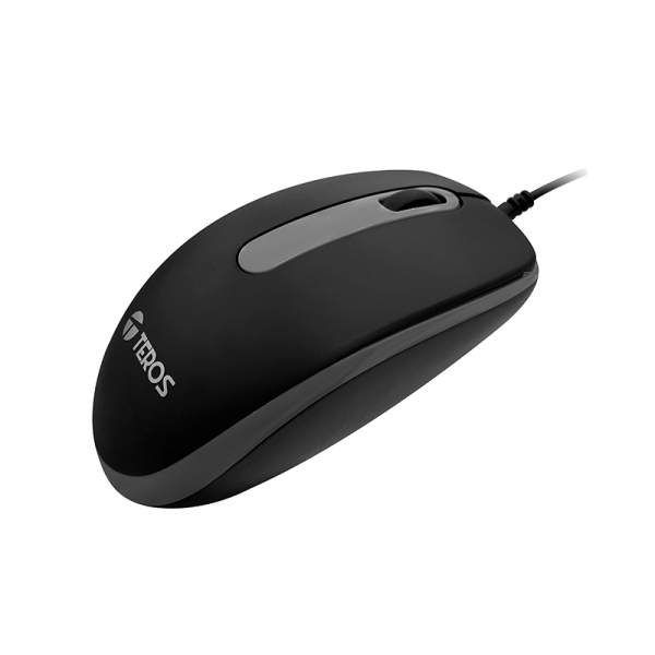 MOUSE ÓPTICO TEROS TE-1220S, 1000 DPI, USB, 3 BOTONES