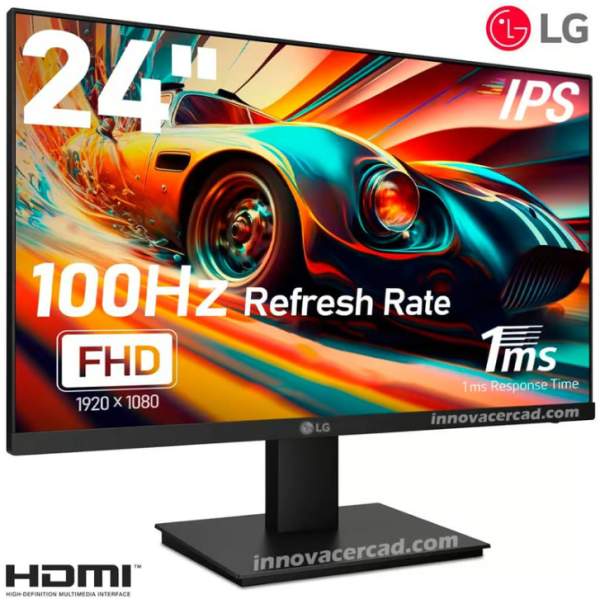 MONITOR LG 24MS500-B 23.8" FHD IPS (1920X1080), HDMI X2 / HEADPHONES-OUT X1