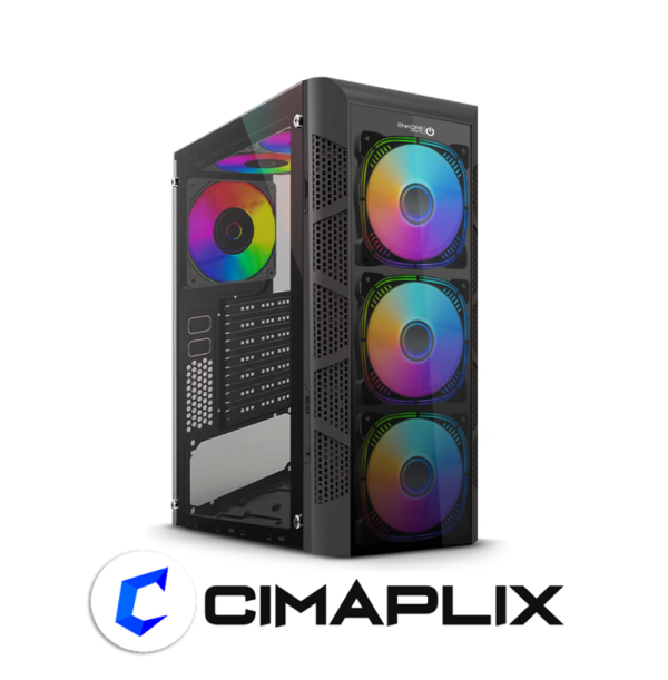 MYSTIC ENC 5001 GABINETE GAMER USB3.0 4FAN MIRROR RAINBOW ENKORE