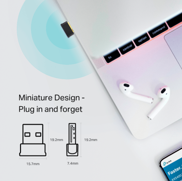 TP-LINK ARCHER T2UB NANO AC600 NANO DUAL BAND WI-FI BLUETOO 2.00