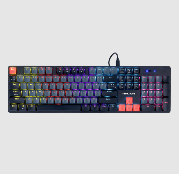 TECLADO MECANICO GAMER HALION DROGO-BK HA-K947G