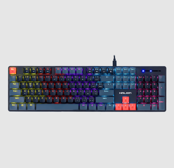 TECLADO MECANICO GAMER HALION DROGO-BK HA-K947G