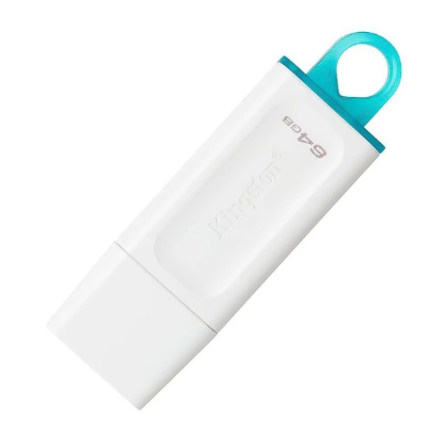 MEMORIA FLASH USB KINGSTON DATATRAVELER EXODIA, 64GB, USB 3.2 GEN 1, BLANCO