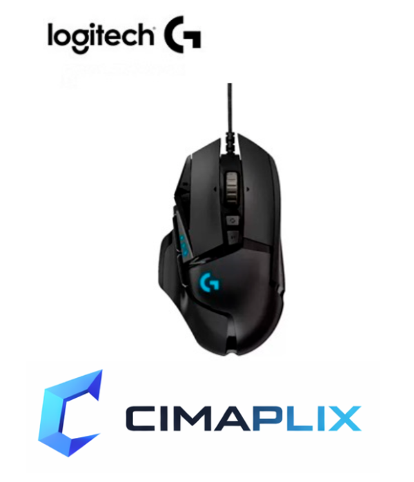 MOUSE LOGITECH G502 HERO 16000 DPI RGB BLACK (910-005469)
