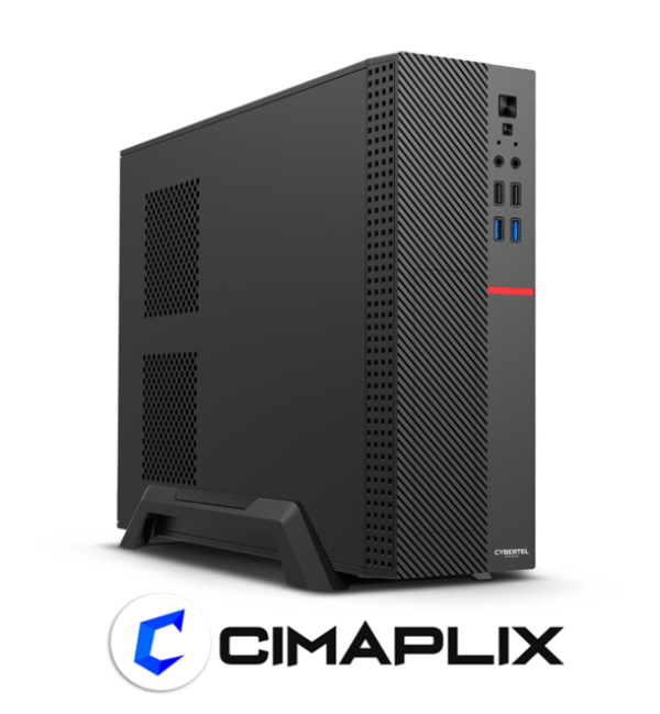 CASE CYBERTEL EPICO SLIM CBX C1000 BLACK RGB CON FUENTE 350W USB 3.0/USB 2.0ALES NEGRO