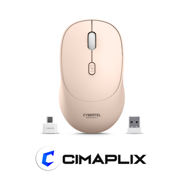 BEATNIK 3 NUDE CYB M704-3M MOUSE BT WIFI RECARGABLE CYBERTEL