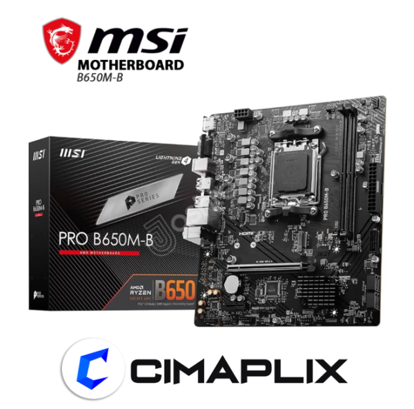 MOTHERBOARD MSI PRO B650M-B, CHIPSET AMD B650, SOCKET AMD AM5, MATX