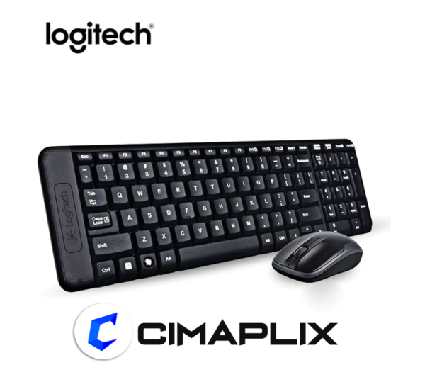 TECLADO LOGITECH + MOUSE MK220 WIRELESS USB SP BLACK