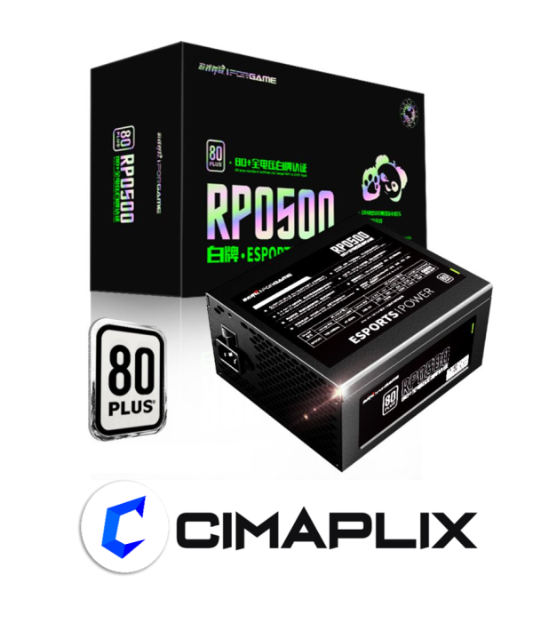 FUENTE DE PODER RPO-500 IFORGAME APFC 80PLUS WHITE
