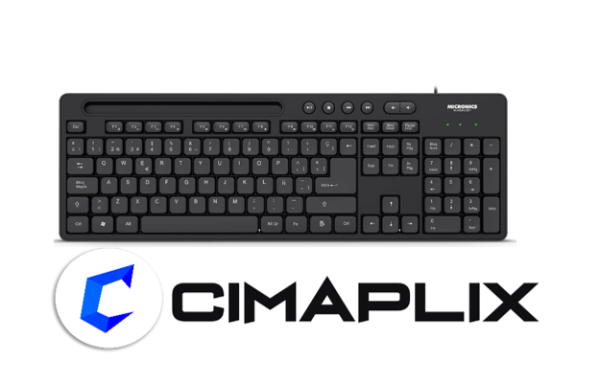 MAGNUS BLACK MIC K734 TECLADO MULTIMEDIA USB MICRONICS