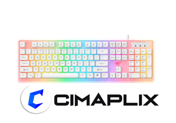 TECLADO HAVIT GAMENOTE KB876L-SP WHITE