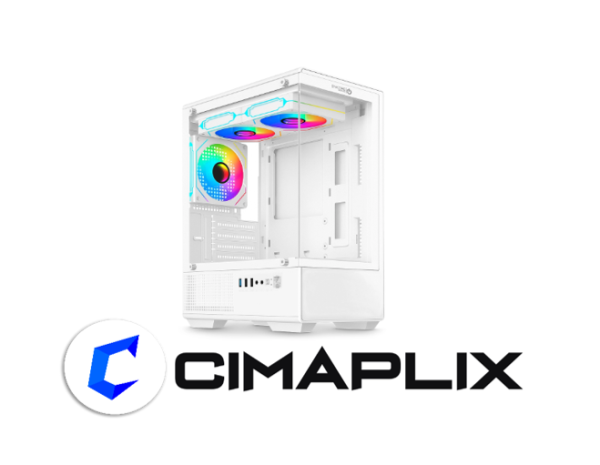 INSPIRE WHITE ENK C3002W GABINETE GAMER 3FAN RGB ENKORE