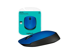 MOUSE LOGITECH M170 WIRELESS BLUE (910-004800)
