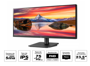 MONITOR LED 23.5" LG 24MQ400-B, 1920X1080, FHD, HDMI, VGA, IPS