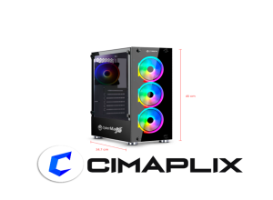 KILLER BLACK CBX5016 GABINETE GAMER (D:33CM, W: 19CM)