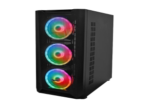 CASE GAMER TEROS TE-1162N, MID TOWER, USB 3.0 / USB 2.0, AUDIO, VENTILADOR ARGB, NEGRO