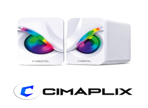 EXXPERT WHITE CBX S301W PARLANTE 2.0 RGB 2" CYBERTEL