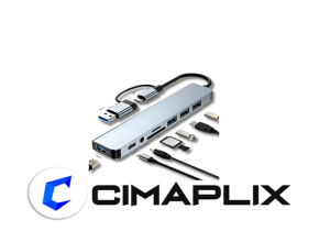 HUB TIPO C Y ADAPTADOR USB MULTIFUNCION 8 EN 1, CB TRADE  01 PD 100W, 01 TIPO C (TRANSFIERE DATOS), 04 USB 3.0, 01 MICRO SD, 01 SD,