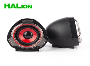 PARLANTE 2.0 USB HALION HA-S228 ROJO